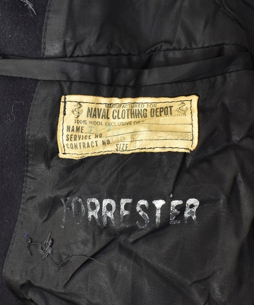 VINTAGE（ヴィンテージ）の「【ヴィンテージ古着】70～80's ミリタリー U.S.NAVY ウール Pコート（ピーコート・メンズ・ブラック・42）」の10枚目の写真