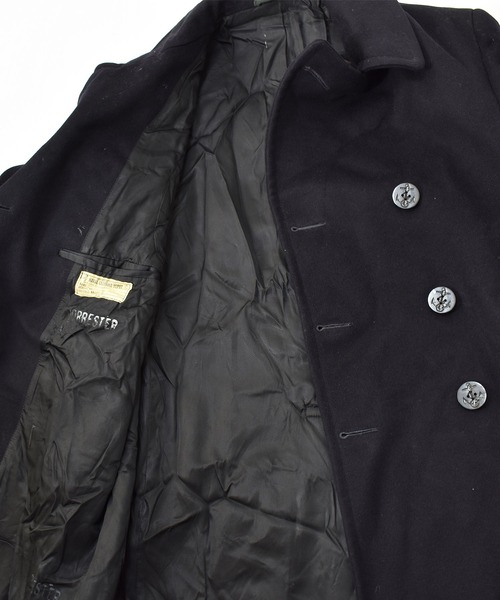 VINTAGE（ヴィンテージ）の「【ヴィンテージ古着】70～80's ミリタリー U.S.NAVY ウール Pコート（ピーコート・メンズ・ブラック・42）」の3枚目の写真