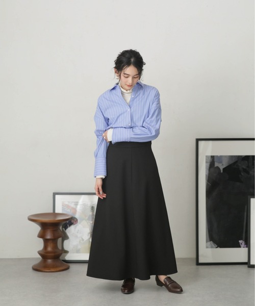 NANO universe(ナノユニバース)の「LB.04/2wayフレアジャンパースカート(ジャンパースカート・レディース・ブラック/ライトベージュ/パープル・FREE)」の20枚目の写真