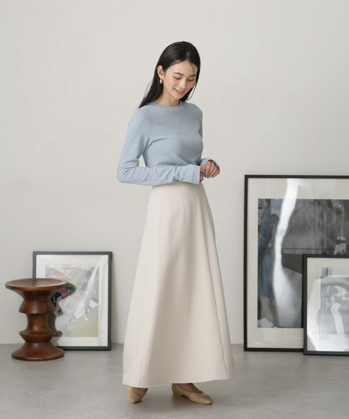 NANO universe(ナノユニバース)の「LB.04/2wayフレアジャンパースカート(ジャンパースカート・レディース・ブラック/ライトベージュ/パープル・FREE)」の19枚目の写真