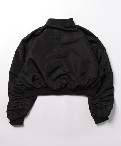 SpRay(スプレイ)の「クロップドMA1(MA-1・レディース・カーキ/ブラック/アイボリー・FREE)」の16枚目の写真