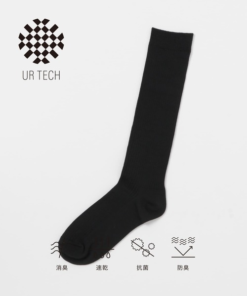 URBAN RESEARCH(アーバンリサーチ)の「『UR TECH』ロングリブソックス(ソックス/靴下・レディース・ブラック/オフホワイト/カーキ・22/24)」の2枚目の写真