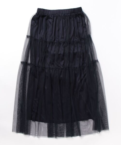 JUGLANS(ユグランス)の「☆ チュールティアードギャザースカート W1319(スカート・レディース・ベージュ/ピンク/ネイビー・FREE)」の18枚目の写真