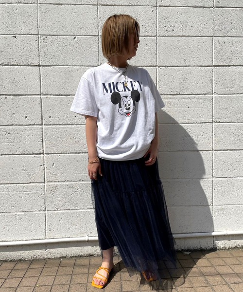 JUGLANS(ユグランス)の「☆ チュールティアードギャザースカート W1319(スカート・レディース・ベージュ/ピンク/ネイビー・FREE)」の8枚目の写真