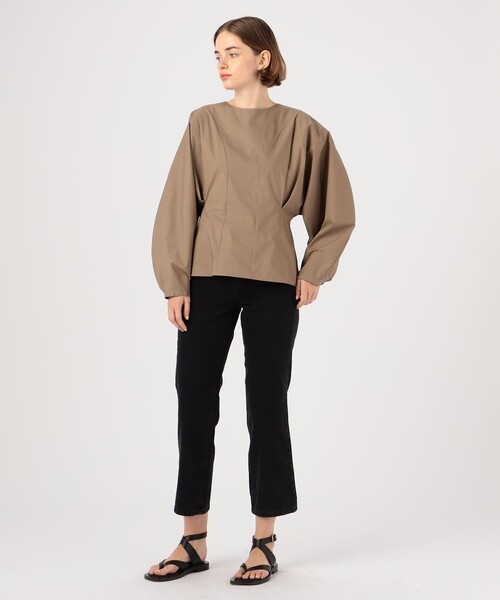 BY MALENE BIRGER(バイマレーネビルガー)の「BY MALENE BIRGER コットンブラウス(シャツ/ブラウス・レディース・ベージュ/ブラック・34)」の9枚目の写真