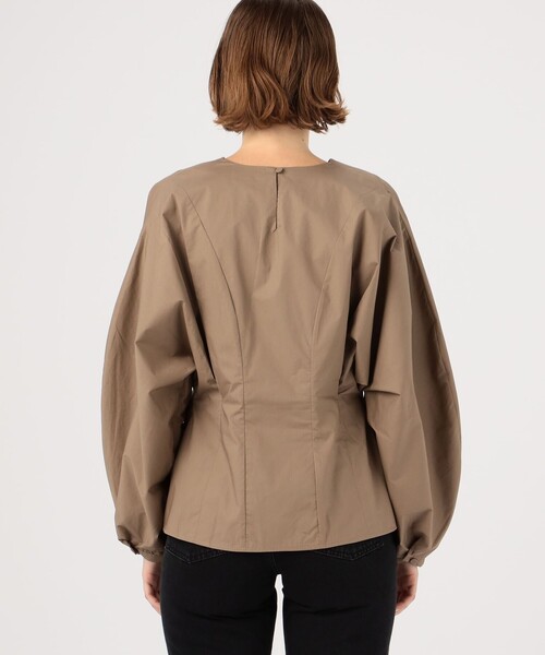 BY MALENE BIRGER(バイマレーネビルガー)の「BY MALENE BIRGER コットンブラウス(シャツ/ブラウス・レディース・ベージュ/ブラック・34)」の5枚目の写真