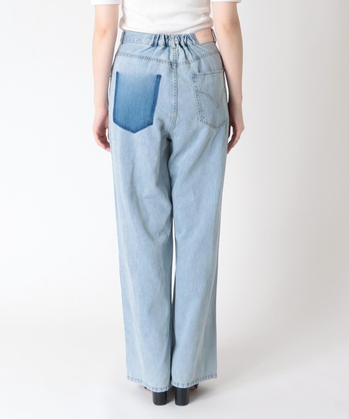TITE IN THE STORE（ティテ　インザ　ストア）の「【CHIGNON/シニヨン】10.5オンスソフトデニムウエストアシメパンツ（デニムパンツ・レディース・ブルー/ネイビー・36/38）」の10枚目の写真