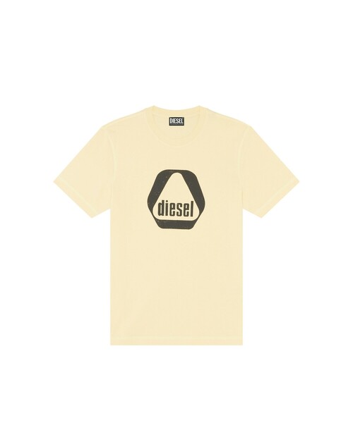 DIESEL(ディーゼル)の「メンズ Tシャツ グラフィック(Tシャツ/カットソー・メンズ・ホワイト/ブラック系その他/ライトグレー/イエロー系その他・LARGE/SMALL/X-LARGE/XX-LARGE/MEDIUM/X-SMALL/XXX-LARGE)」の7枚目の写真