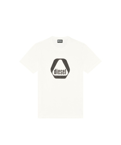 DIESEL(ディーゼル)の「メンズ Tシャツ グラフィック(Tシャツ/カットソー・メンズ・ホワイト/ブラック系その他/ライトグレー/イエロー系その他・LARGE/SMALL/X-LARGE/XX-LARGE/MEDIUM/X-SMALL/XXX-LARGE)」の15枚目の写真