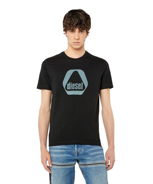 DIESEL(ディーゼル)の「メンズ Tシャツ グラフィック(Tシャツ/カットソー・メンズ・ホワイト/ブラック系その他/ライトグレー/イエロー系その他・LARGE/SMALL/X-LARGE/XX-LARGE/MEDIUM/X-SMALL/XXX-LARGE)」の9枚目の写真
