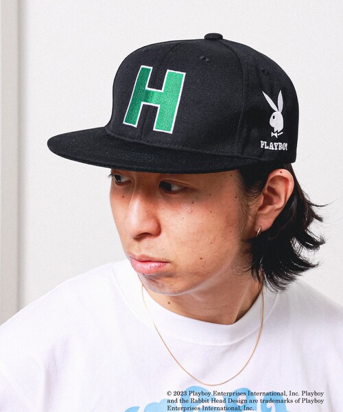 PLAYBOY（プレイボーイ）の「PLAYBOY × Heel Collective / Limited to BEAMS T CAP（キャップ・メンズ・ブラック・ONE SIZE）」の10枚目の写真