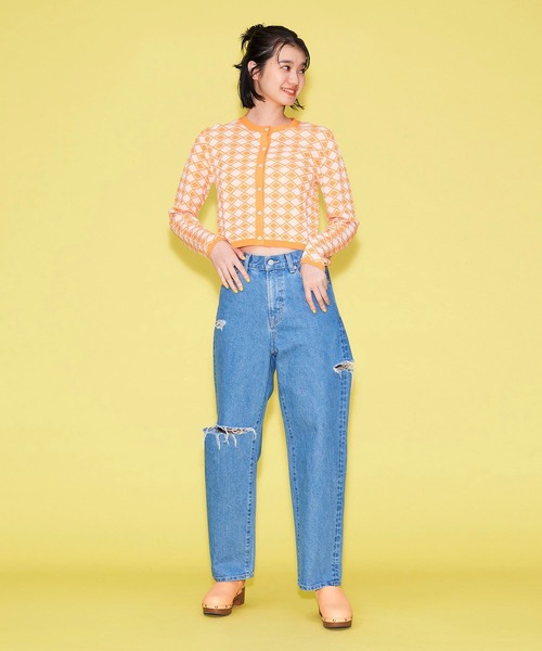 FOREVER 21（フォーエバー トゥエンティーワン）の「ストレートデニムパンツ（デニムパンツ・レディース・ライトインディゴブルー/ネイビー/グレー/ブルー・LARGE/MEDIUM/SMALL）」の7枚目の写真