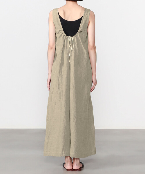 Bshop(ビショップ)の「isabella clementini | 2WAY リネンドレスパンツ WOMEN(サロペット/オーバーオール・レディース・Nat・38)」の2枚目の写真