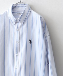 U.S. POLO ASSN. | 【U.S. POLO ASSN.】 ワンポイント刺繍長袖ブロードシャツ(シャツ/ブラウス)