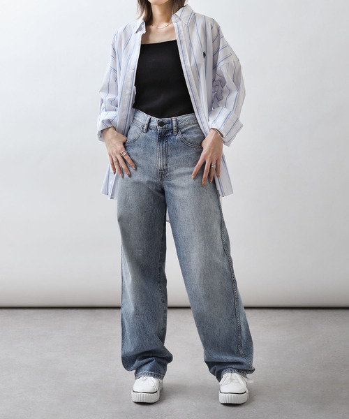 U.S. POLO ASSN.（ユーエスポロアッスン）の「【U.S. POLO ASSN.】 ワンポイント刺繍長袖ブロードシャツ（シャツ/ブラウス・メンズ・ホワイト×ブルー/オフホワイト/ブルー/ブラック×ホワイト/グリーン/ネイビー/ブルー系/ブルー系1・MEDIUM/LARGE/X-LARGE）」の13枚目の写真