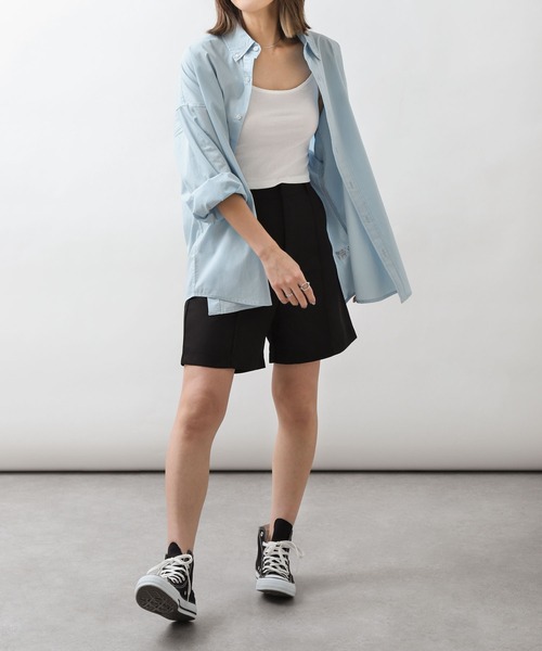 U.S. POLO ASSN.（ユーエスポロアッスン）の「【U.S. POLO ASSN.】 ワンポイント刺繍長袖ブロードシャツ（シャツ/ブラウス・メンズ・ホワイト×ブルー/オフホワイト/ブルー/ブラック×ホワイト/グリーン/ネイビー/ブルー系/ブルー系1・MEDIUM/LARGE/X-LARGE）」の20枚目の写真