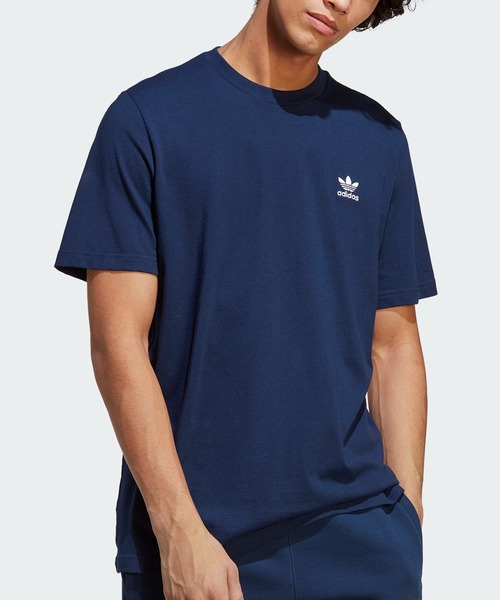 adidas（アディダス）の「トレフォイル エッセンシャルズ Tシャツ / アディダスオリジナルス adidas Originals（Tシャツ/カットソー・メンズ・ブラック/ホワイト/グレー/ブルー系その他・LARGE/XX-LARGE/SMALL/MEDIUM/X-LARGE/3XL/X-SMALL）」の4枚目の写真