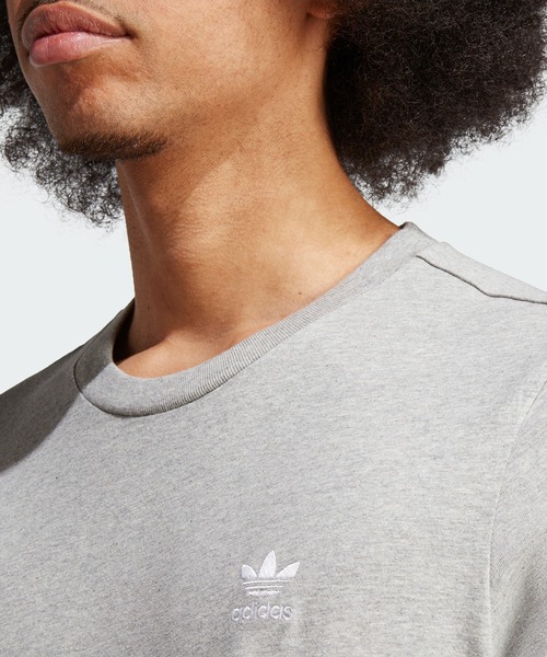 adidas（アディダス）の「トレフォイル エッセンシャルズ Tシャツ / アディダスオリジナルス adidas Originals（Tシャツ/カットソー・メンズ・ブラック/ホワイト/グレー/ブルー系その他・LARGE/XX-LARGE/SMALL/MEDIUM/X-LARGE/3XL/X-SMALL）」の14枚目の写真