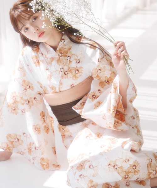 Dita 浴衣 1人着られる（浴衣・兵児帯・下 駄） Dita 浴衣 1人着られる（浴衣・兵児帯・下 駄） 1人で簡単に着