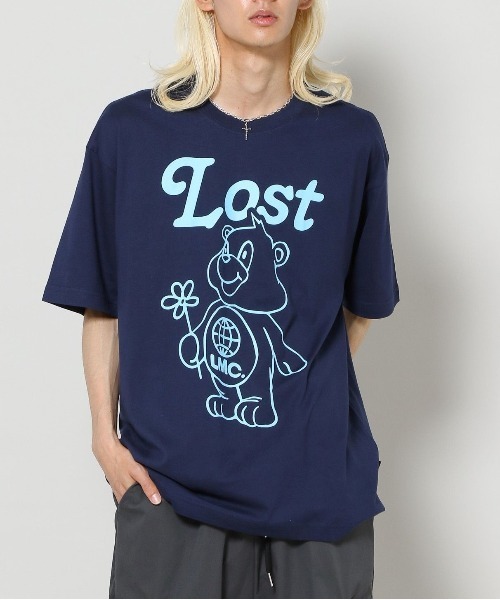 Tシャツ・カットソー LMC FLOWER OVAL SWEATSHIRT dark blue 0LM23SSW105DBL LMC