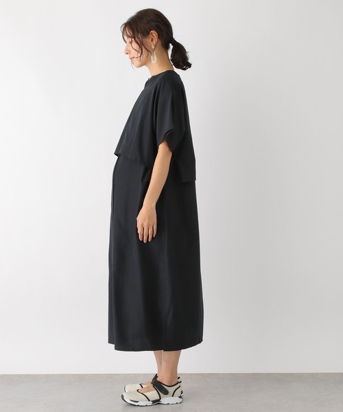 LEPSIM（レプシィム）の「マタニティ／ケープ付きワンピース　190461（マタニティウェア/グッズ・レディース・ブラック/オレンジ・FREE）」の11枚目の写真