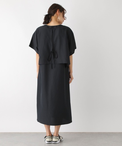 LEPSIM（レプシィム）の「マタニティ／ケープ付きワンピース　190461（マタニティウェア/グッズ・レディース・ブラック/オレンジ・FREE）」の12枚目の写真