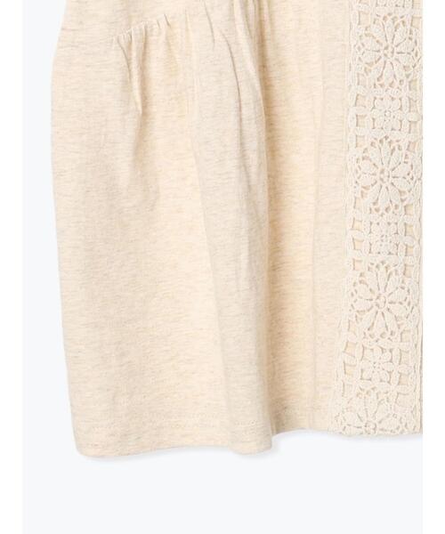 Samansa Mos2（サマンサ モスモス）の「スタンドレースノースリーブカットソー（タンクトップ・レディース・ベージュ/オフホワイト/ブラック・ﾌﾘ-）」の16枚目の写真