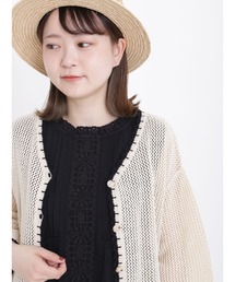 Samansa Mos2 | スタンドレースノースリーブカットソー(タンクトップ)