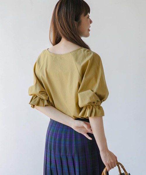 URBAN RESEARCH Sonny Label（アーバンリサーチサニーレーベル）の「キャンディースリーブカットプルオーバー（Tシャツ/カットソー・レディース・ブラック/ホワイト/ブルー/ミント/マスタード・FREE）」の7枚目の写真