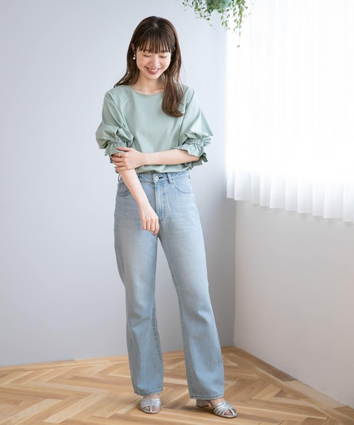 URBAN RESEARCH Sonny Label（アーバンリサーチサニーレーベル）の「キャンディースリーブカットプルオーバー（Tシャツ/カットソー・レディース・ブラック/ホワイト/ブルー/ミント/マスタード・FREE）」の14枚目の写真