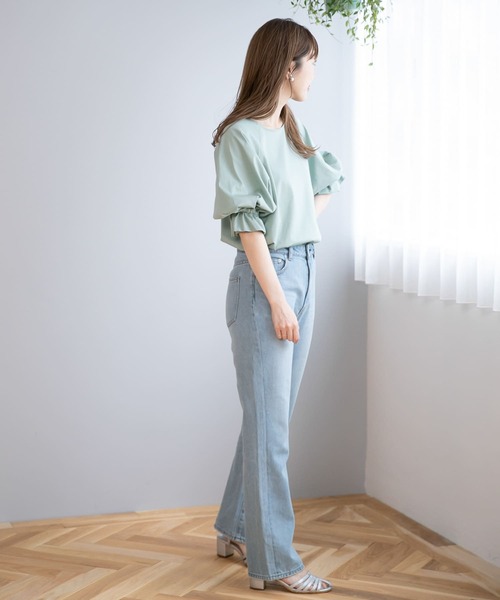 URBAN RESEARCH Sonny Label（アーバンリサーチサニーレーベル）の「キャンディースリーブカットプルオーバー（Tシャツ/カットソー・レディース・ブラック/ホワイト/ブルー/ミント/マスタード・FREE）」の20枚目の写真