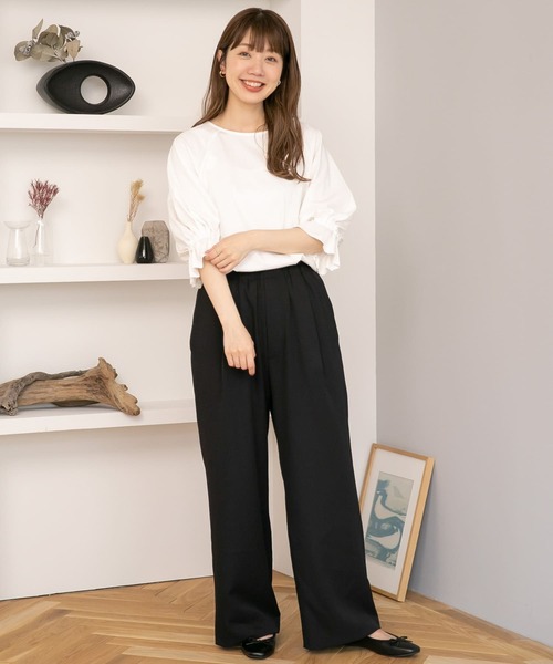 URBAN RESEARCH Sonny Label（アーバンリサーチサニーレーベル）の「キャンディースリーブカットプルオーバー（Tシャツ/カットソー・レディース・ブラック/ホワイト/ブルー/ミント/マスタード・FREE）」の21枚目の写真