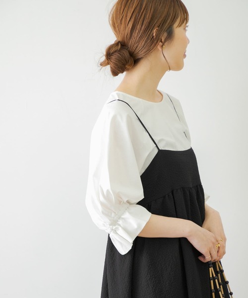 URBAN RESEARCH Sonny Label（アーバンリサーチサニーレーベル）の「キャンディースリーブカットプルオーバー（Tシャツ/カットソー・レディース・ブラック/ホワイト/ブルー/ミント/マスタード・FREE）」の22枚目の写真