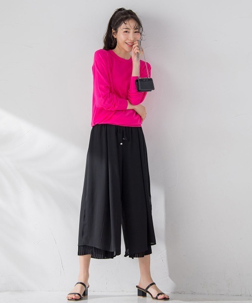 VICKY（ビッキー）の「【毎年人気！ビッキー定番/新色登場】スカーチョ《手洗い可能》（その他パンツ・レディース・ブルー/ホワイト/ブラック/カーキ・M）」の6枚目の写真