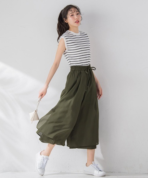 VICKY（ビッキー）の「【毎年人気！ビッキー定番/新色登場】スカーチョ《手洗い可能》（その他パンツ・レディース・ブルー/ホワイト/ブラック/カーキ・M）」の19枚目の写真