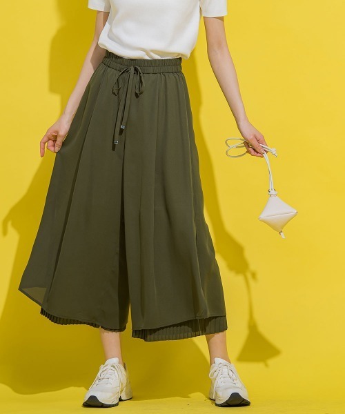 VICKY（ビッキー）の「【毎年人気！ビッキー定番/新色登場】スカーチョ《手洗い可能》（その他パンツ・レディース・ブルー/ホワイト/ブラック/カーキ・M）」の12枚目の写真