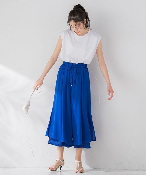 VICKY（ビッキー）の「【毎年人気！ビッキー定番/新色登場】スカーチョ《手洗い可能》（その他パンツ・レディース・ブルー/ホワイト/ブラック/カーキ・M）」の13枚目の写真