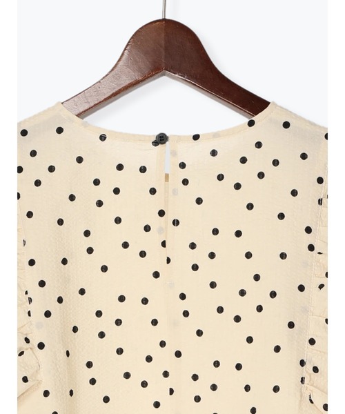 Te chichi（テチチ）の「サッカードットフレアスリーブブラウス（シャツ/ブラウス・レディース・オフホワイト/ブラック/カーキ・F）」の9枚目の写真