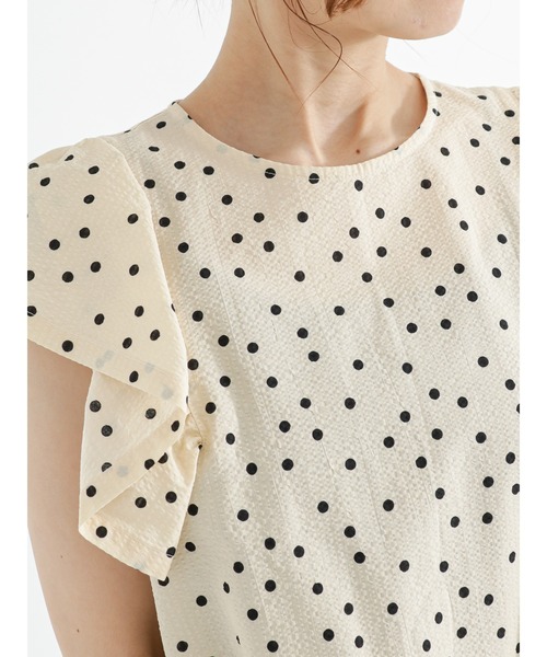 Te chichi（テチチ）の「サッカードットフレアスリーブブラウス（シャツ/ブラウス・レディース・オフホワイト/ブラック/カーキ・F）」の18枚目の写真