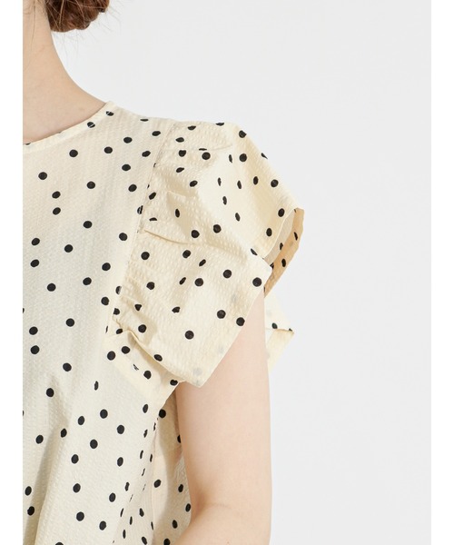 Te chichi（テチチ）の「サッカードットフレアスリーブブラウス（シャツ/ブラウス・レディース・オフホワイト/ブラック/カーキ・F）」の19枚目の写真