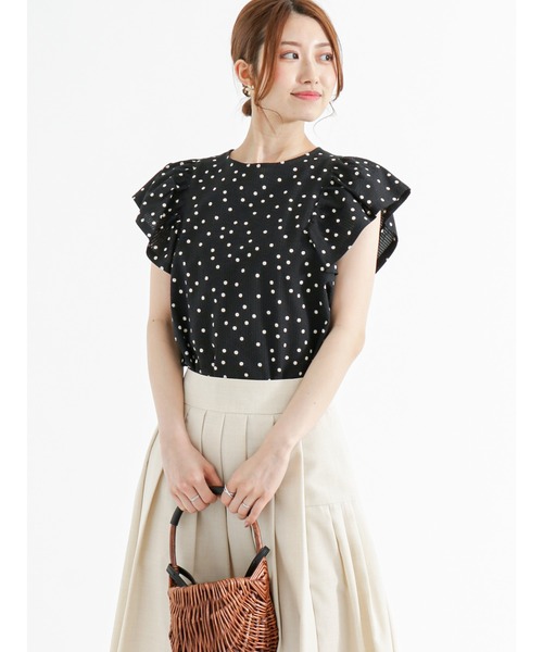 Te chichi（テチチ）の「サッカードットフレアスリーブブラウス（シャツ/ブラウス・レディース・オフホワイト/ブラック/カーキ・F）」の20枚目の写真