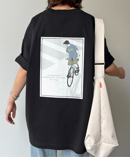 CPCM（シーピーシーエム）の「バックイラストプリントT（Tシャツ/カットソー・メンズ・ベージュ/ブラック/ホワイト系その他/オフホワイト・LARGE/MEDIUM）」の2枚目の写真