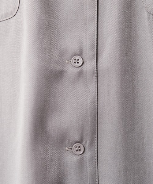CHIC STYLE（シックスタイル）の「＜大きいサイズ＞アウトポケットシャツ シックスタイル（シャツ/ブラウス・レディース・グレー/ブラック・L/LL/3L/4L/5L）」の17枚目の写真