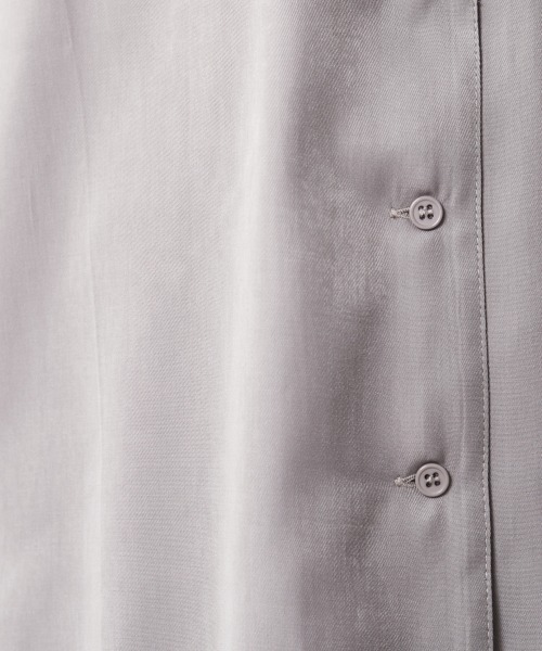 CHIC STYLE（シックスタイル）の「＜大きいサイズ＞アウトポケットシャツ シックスタイル（シャツ/ブラウス・レディース・グレー/ブラック・L/LL/3L/4L/5L）」の11枚目の写真