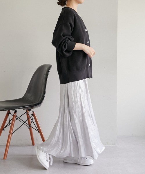 COLLAGE GALLARDAGALANTE（コラージュガリャルダガランテ）の「コンチョ釦カーデ（カーディガン/ボレロ・レディース・ブルー/ブラック/ベージュ・FREE）」の9枚目の写真