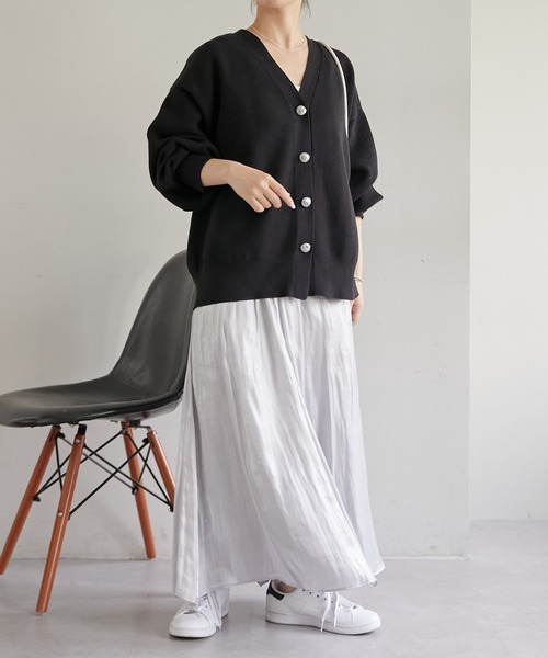 COLLAGE GALLARDAGALANTE（コラージュガリャルダガランテ）の「コンチョ釦カーデ（カーディガン/ボレロ・レディース・ブルー/ブラック/ベージュ・FREE）」の13枚目の写真