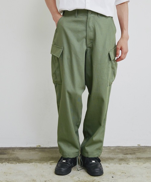 Magine（マージン）の「【SELECT】IR:コットン ツイル ワイド カーゴパンツ（カーゴパンツ・メンズ・ブラック/カーキ/ベージュ・M/L/XL）」の3枚目の写真