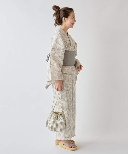 BEARDSLEY(ビアズリー)の「浴衣・マンガン絣ヒマワリ(その他小物・レディース・シルバー・FREE)」の18枚目の写真