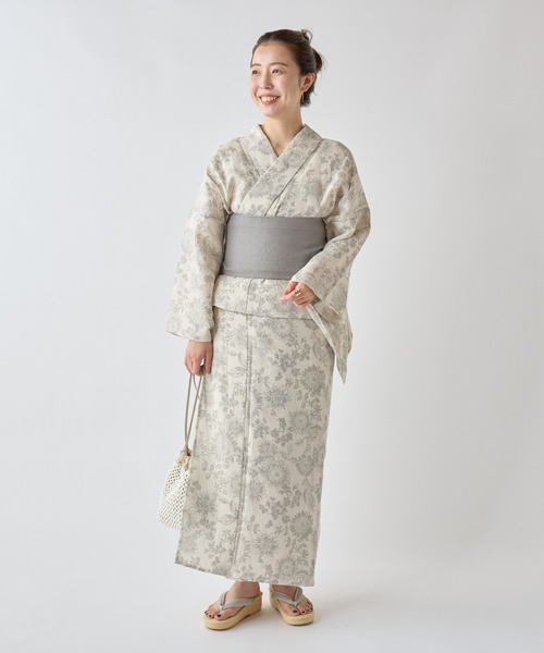 BEARDSLEY(ビアズリー)の「浴衣・マンガン絣ヒマワリ(その他小物・レディース・シルバー・FREE)」の20枚目の写真