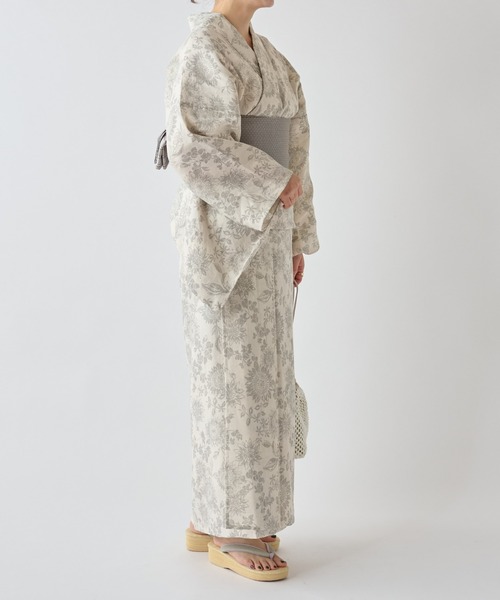 BEARDSLEY(ビアズリー)の「浴衣・マンガン絣ヒマワリ(その他小物・レディース・シルバー・FREE)」の11枚目の写真